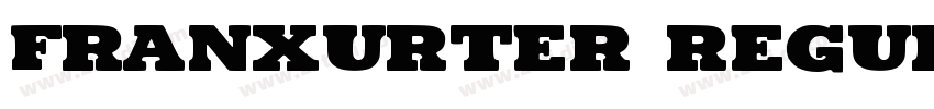 Franxurter Regular字体转换